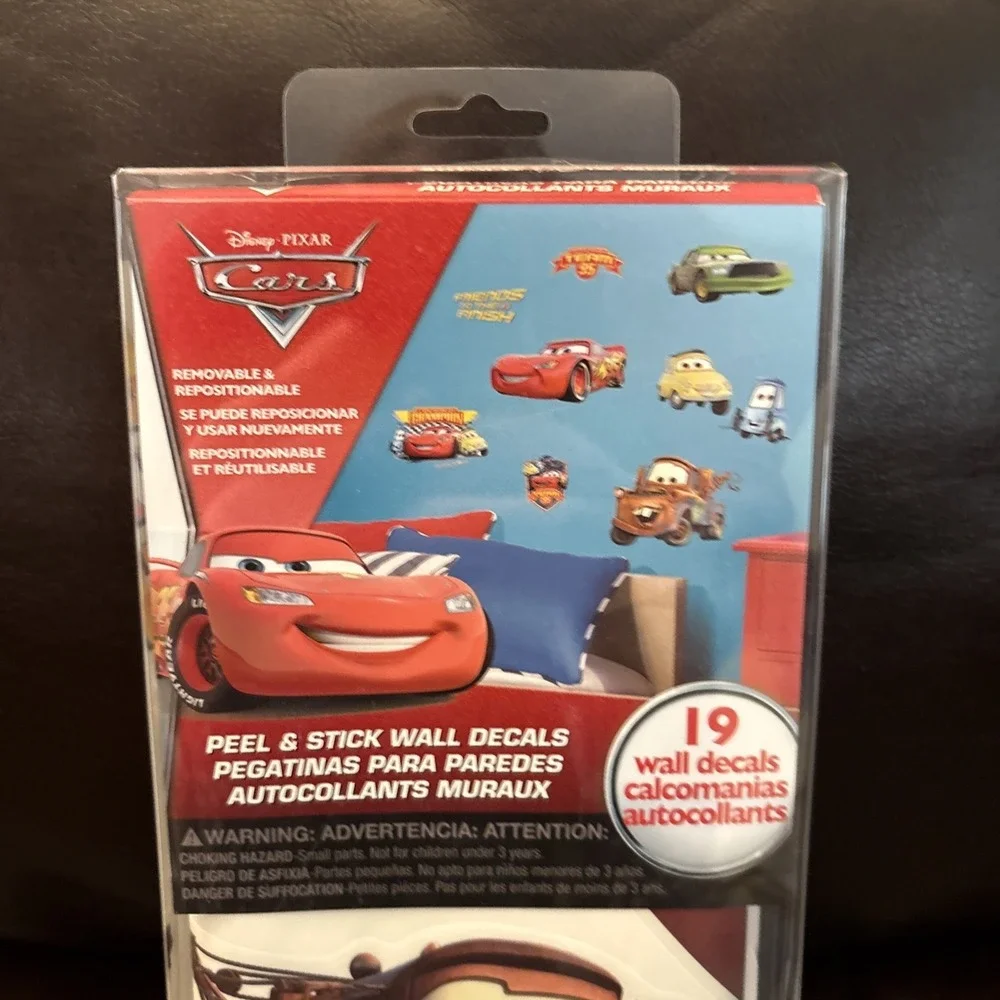 Cars Disney Peel and Stick‎ Wall Decals Stickers 19 total stickers Sealed !!